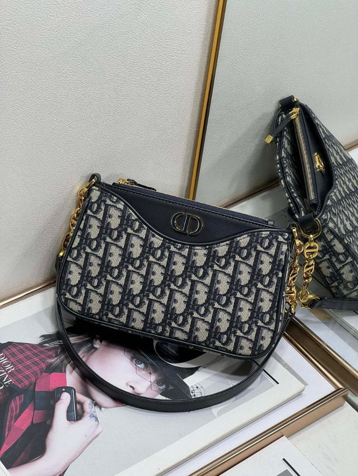 Sac à main Diôr pour femme, toile, doublure