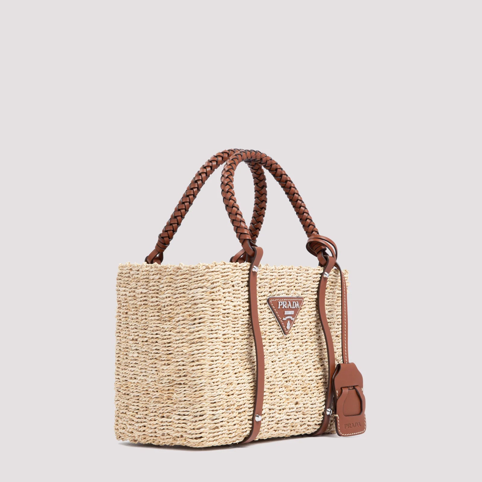Pr@da
Pr@da Two Tone Woven Tote Bag