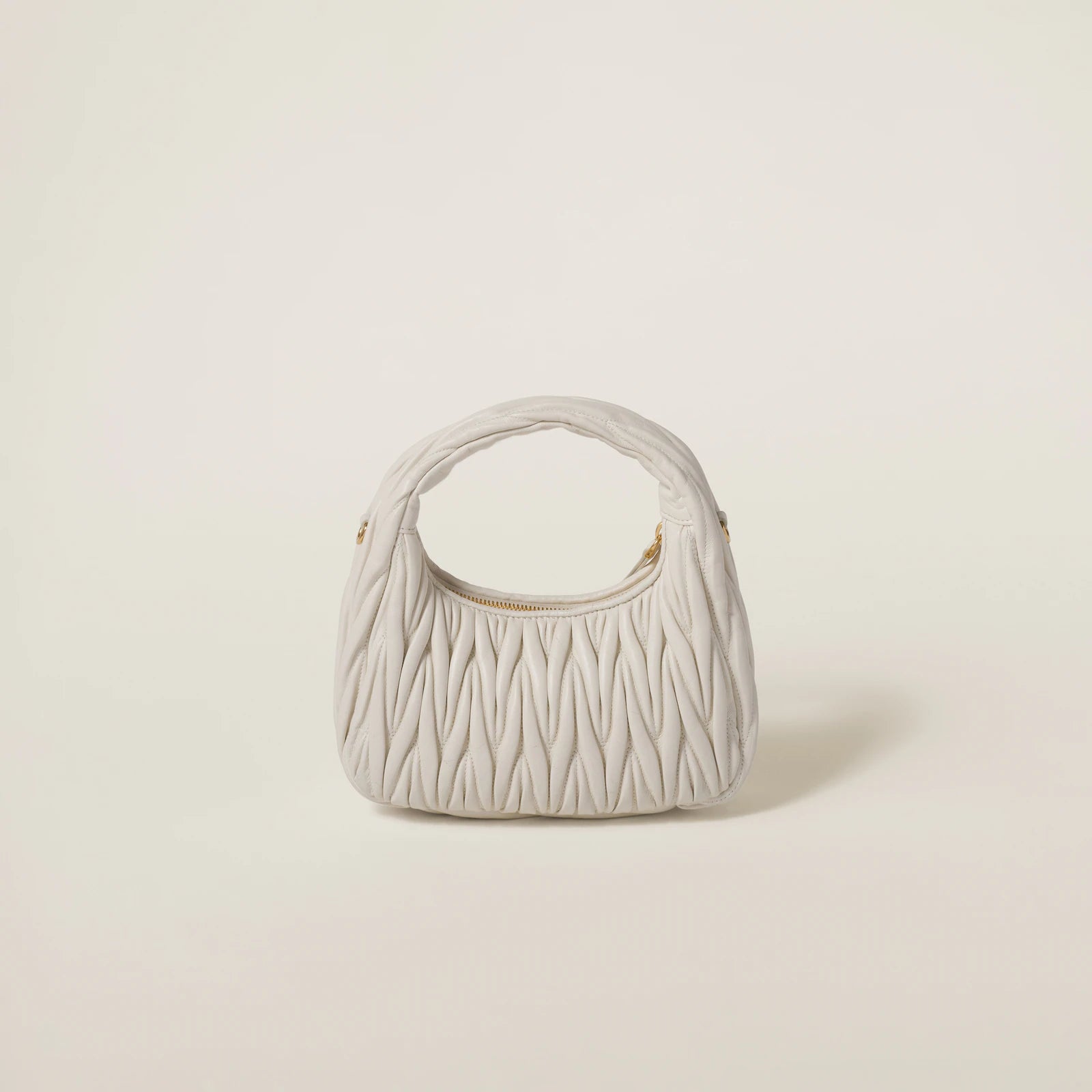 MIÛ MIÜ Sac hobo Wander nappa matelassé