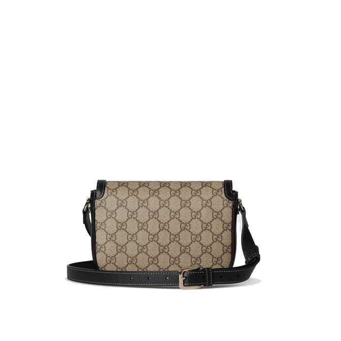 GG Sac bandoulière souple GG Horsebit 1955, petit modèle