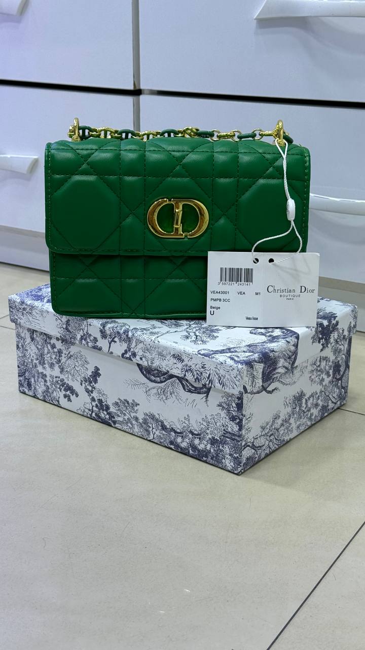 Mini sac Diôr Miss Caro vert pin