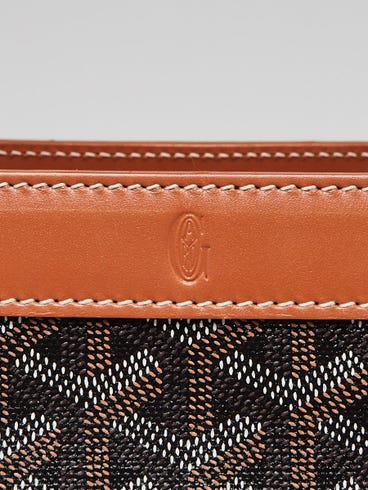 Goyard Sac cabas Bellechasse PM en toile enduite noire à motif chevron