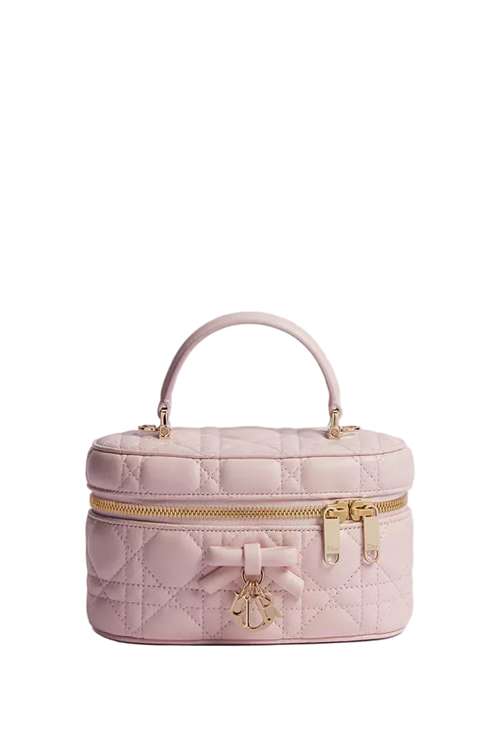Dior Mini vanity
Cuir d'agneau Cannage rose Soupir