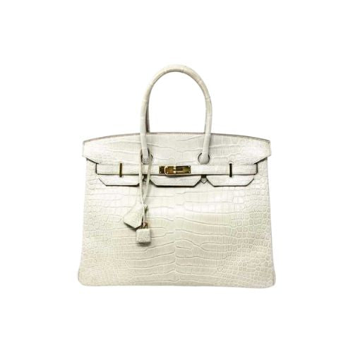 BIRKIN 35 HRMS CROCO BEIGE