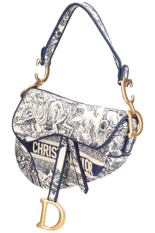 DIÔR Sac Saddle Toile de Jouy