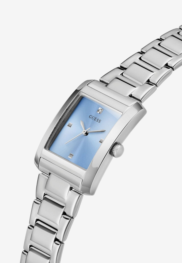 Guess Silver-Tone Analog Watch