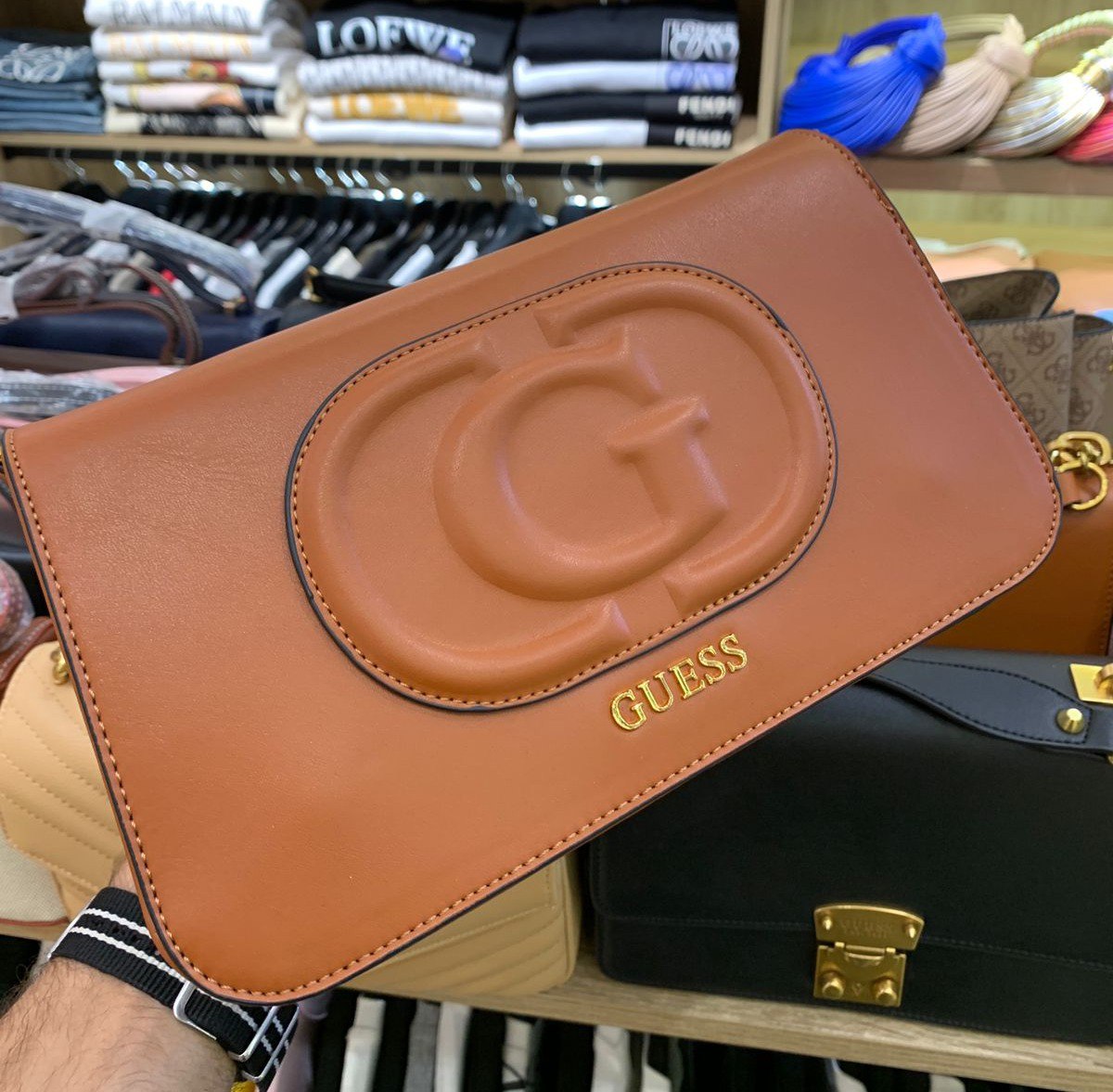 Gûess Sac à main Noir Femme Gûess Mietta