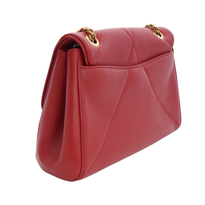 DG Shoulder Bag Medium DEVOTION DG Logo Pearl Heart Red