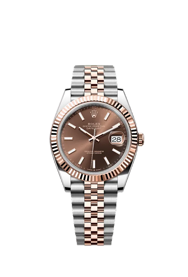 Rolex Datejust 41 Automatic Rose Gold & Steel Watch 126331