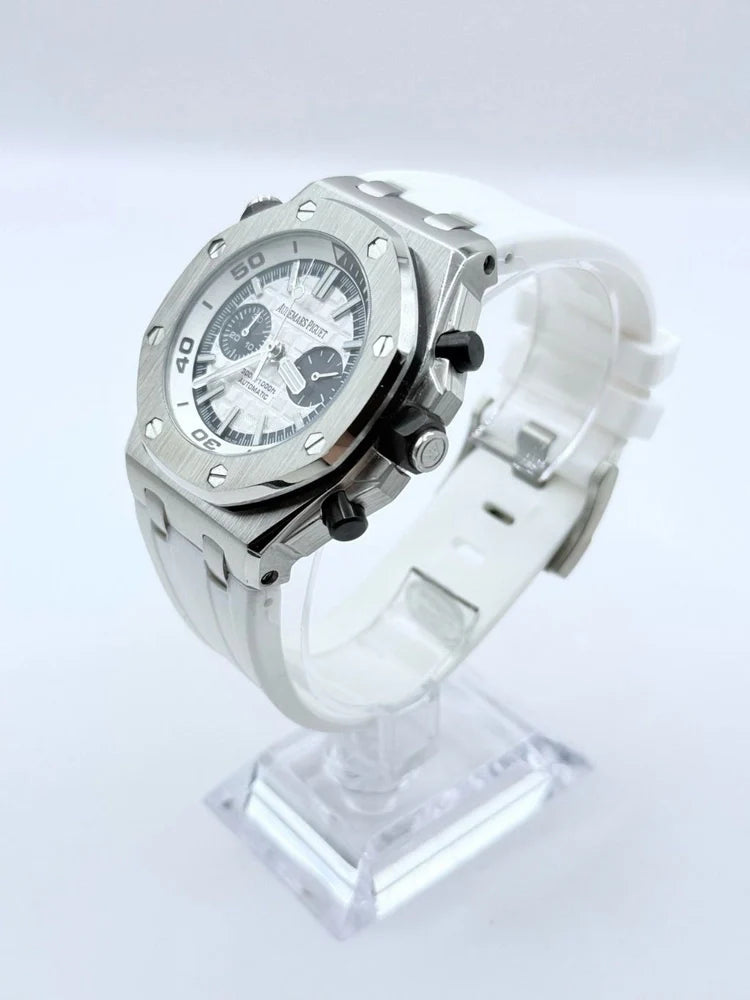 Montre Audemars Piguet Royal Oak Offshore Diver Chronographe Cadran Blanc