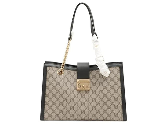 GG Sac cabas Padlock GG Supreme Medium Noir