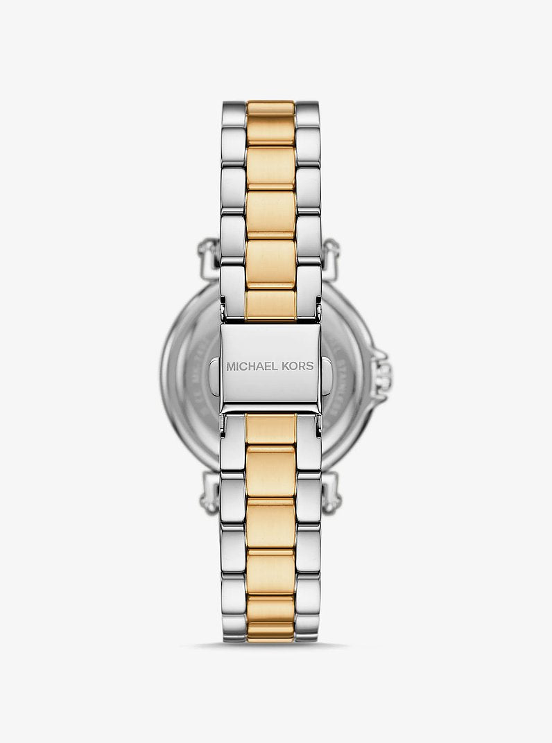 MK Mini montre Maren bicolore avec pierres pavées