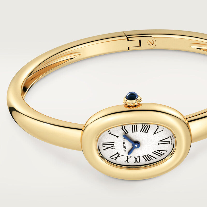 Montre Cartier Baignoire Mini modèle, taille 17, mouvement quartz, or jaune