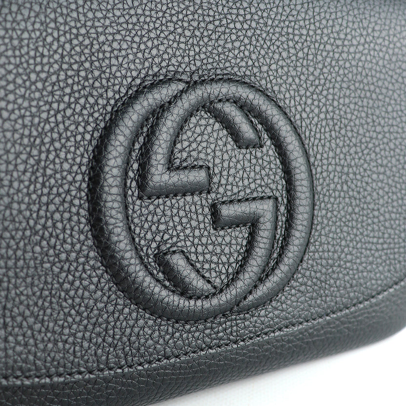 GG
Sac à bandoulière Soho grainé noir