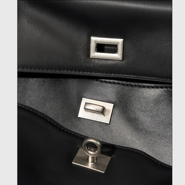 Bâlencïagâ Sac À Main Rodeo Moyen Avec Un Charm pour Femme en Noir
