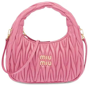 MIÛ MIÜ Sac hobo Wander  nappa matelassé