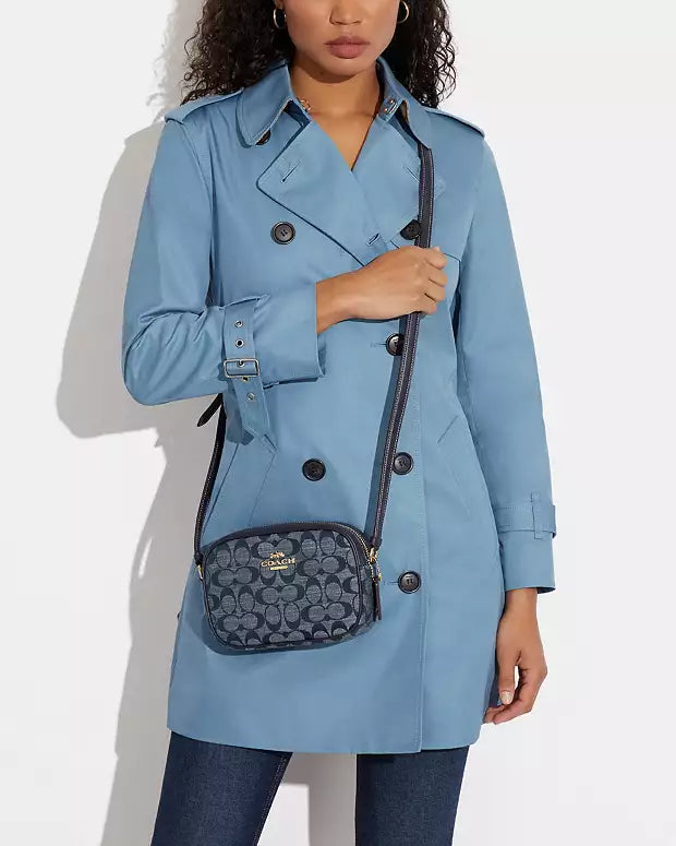 Co@ch Mini Jamie Camera Bag In Signature Chambray