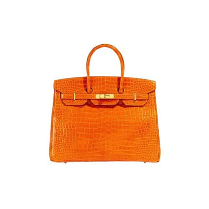 BIRKIN 35 HRMS CROCO ORANGE