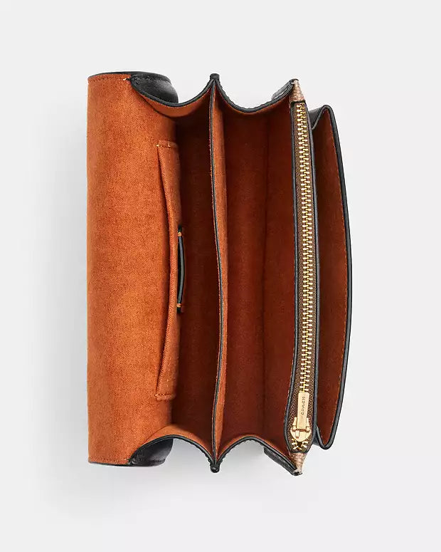 Co@ch Mini sac à porté-croisé Klare en toile signature