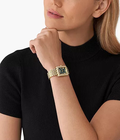 Montre Michael Kors Emery à trois aiguilles en acier inoxydable doré