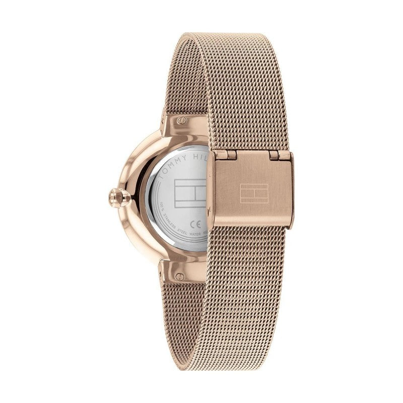Tommy Hilfiger Liberty Montre Femme Acier Doré Rose Milanais 1782218