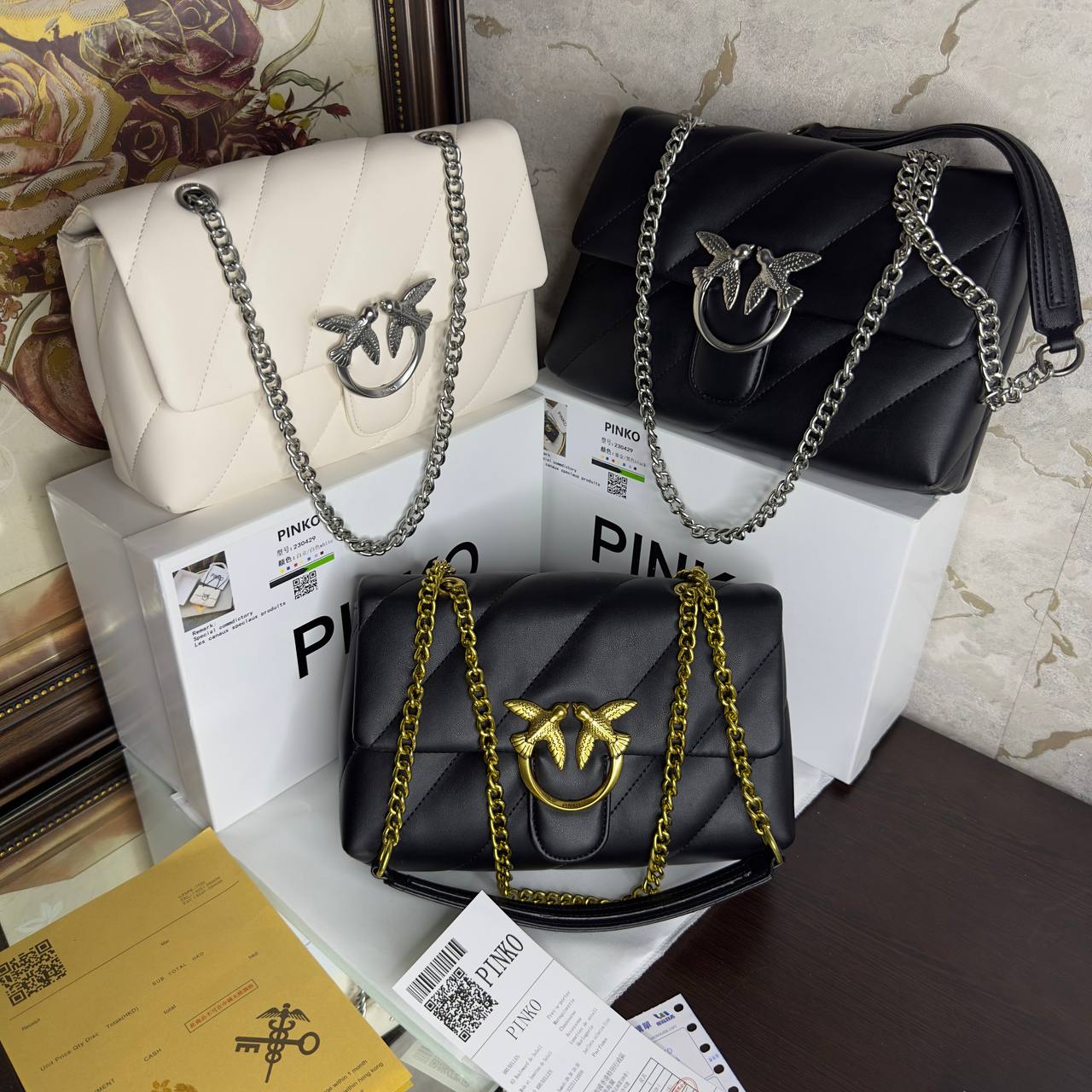 PÏNKÔ 
sac porté épaule Big Love Puff