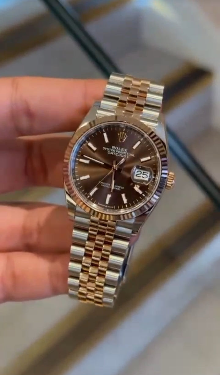 Rolex Datejust 41 Automatic Rose Gold & Steel Watch 126331