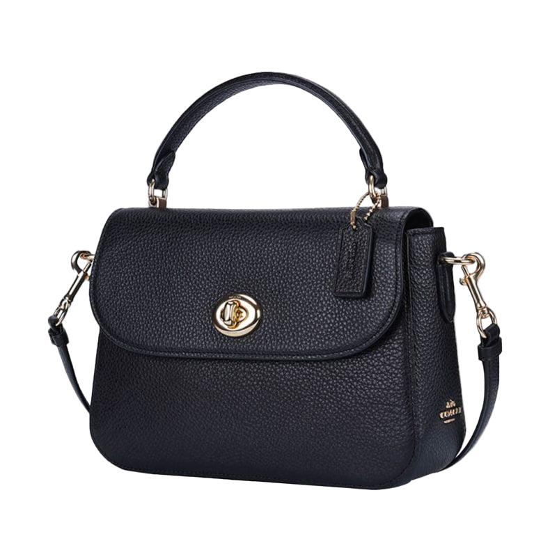 Co@ch Sac à main Marlie à poignée supérieure en toile signature - Noir