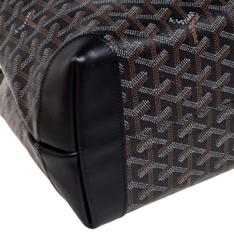 Goyard Goyard Cabas Bellechasse PM en toile enduite Goyardine noire