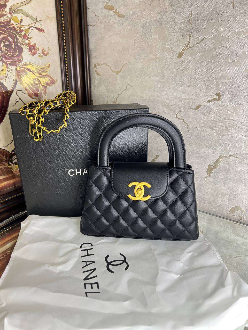 CH@NEL Mini Kelly Noir