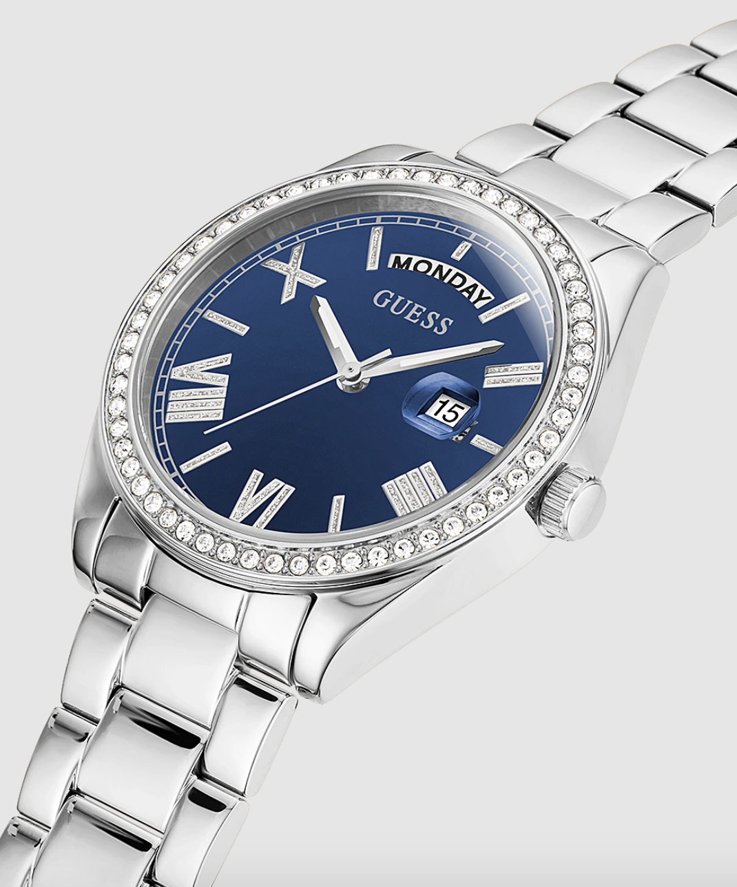 Guess Luna Ladies Silver Watch
