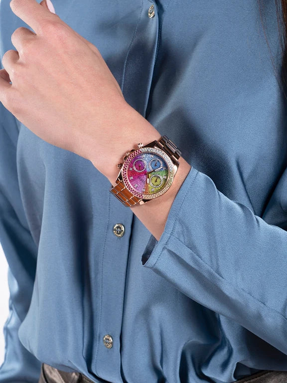 Gûess Sol Rose Gold Tone Ladies Watch