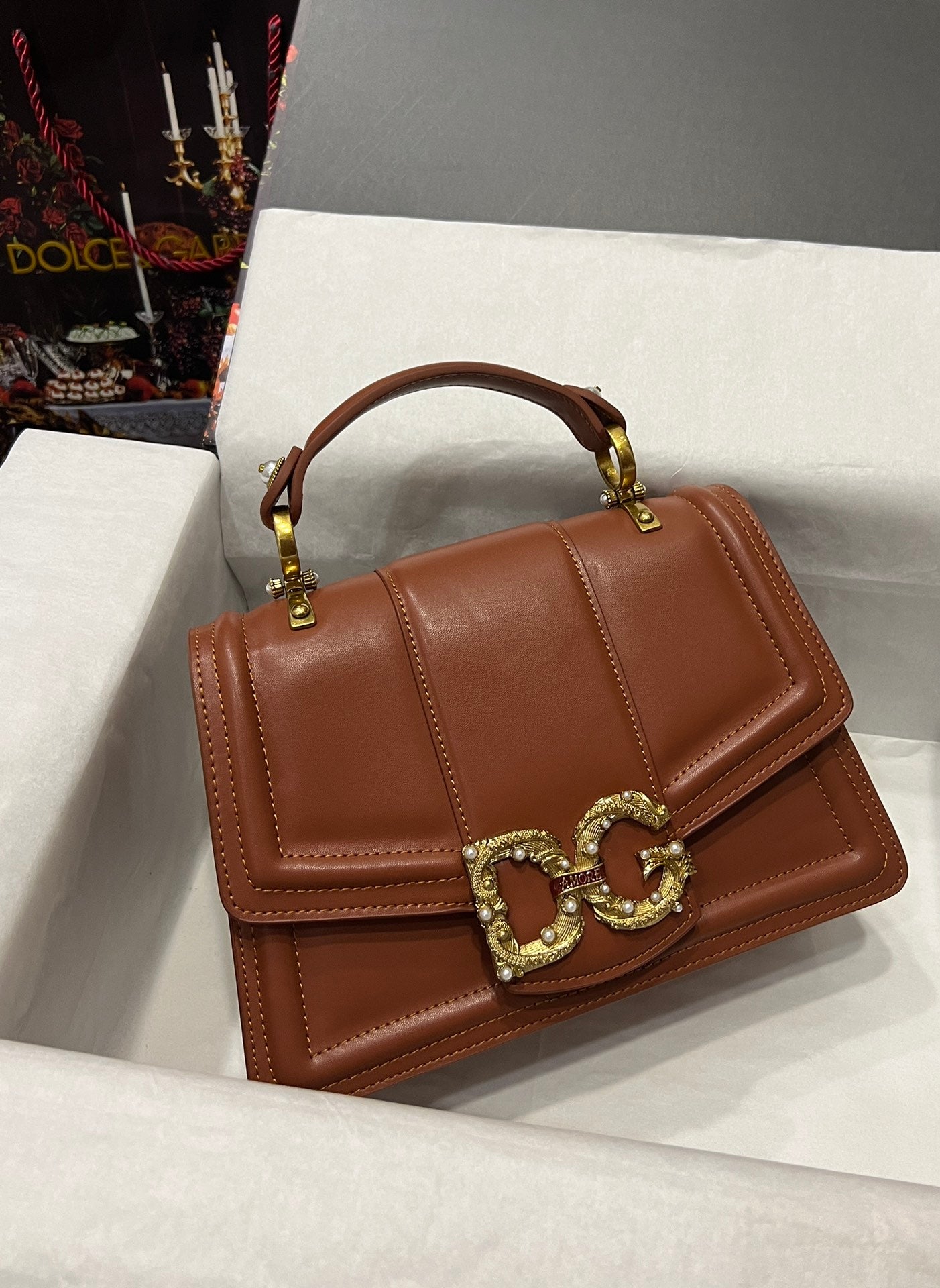 DG Sac à main marron pour femme