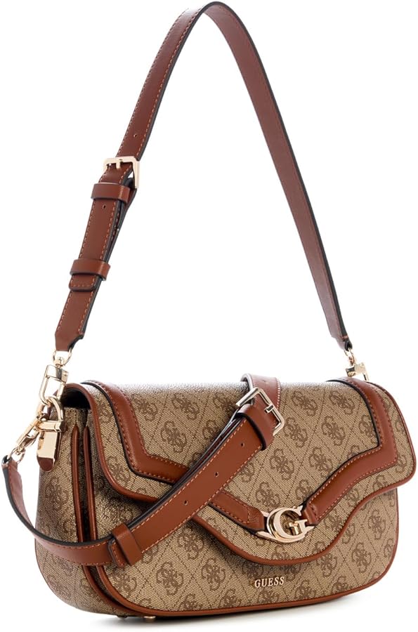 GÛESS DEA FLAP - Sac bandoulière - marron clair
