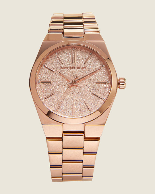 Michael Kors Montre Channing couleur or rose