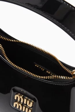 MIÜ MIÛ Petit sac hobo verni
