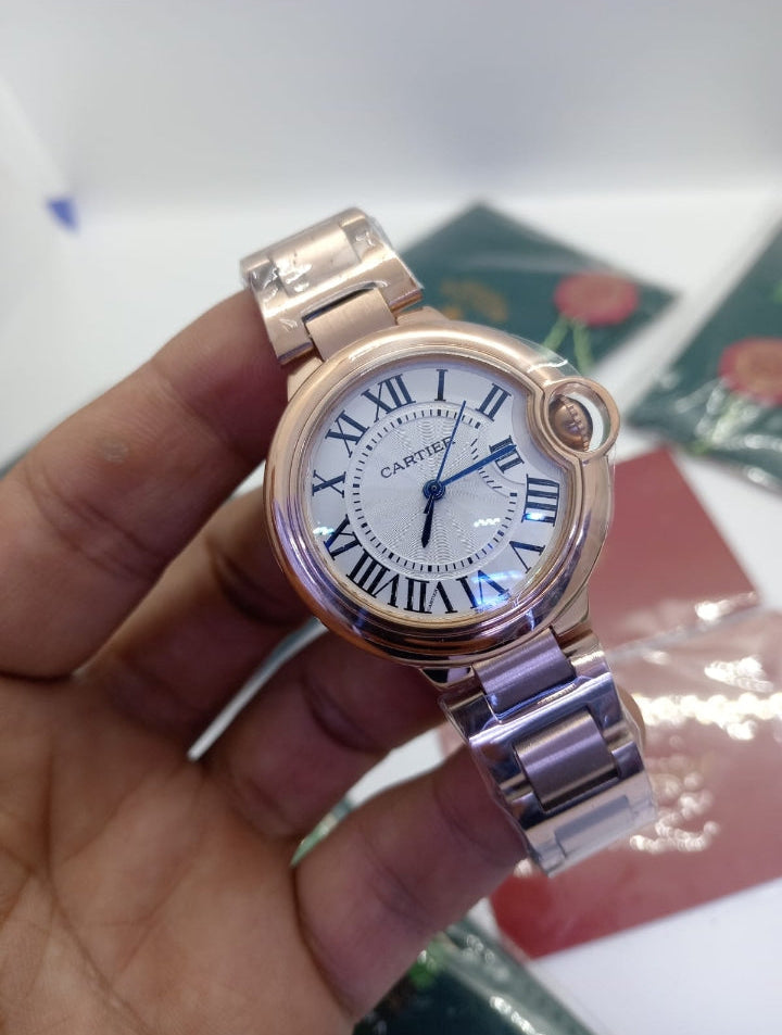 Montre Cartier - Ballon Bleu. (OR ROS)