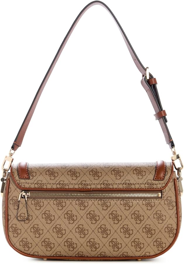 GÛESS DEA FLAP - Sac bandoulière - marron clair