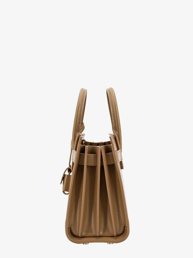 Saint Laurent Sac De Jour En cuir Beige Femme