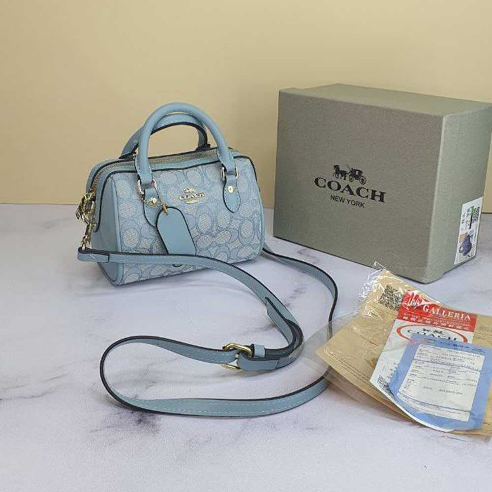 Co@ch Mini Rowan Crossbody In Signature Chambray