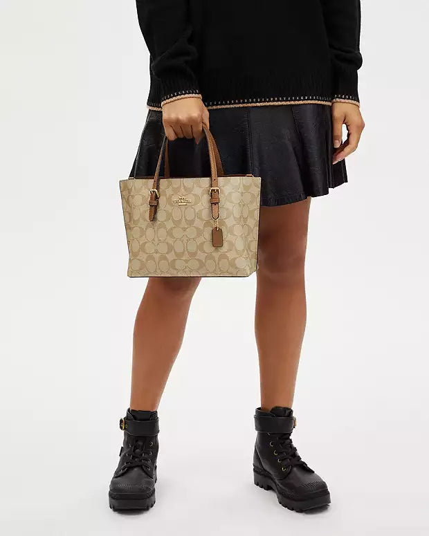 Co@ch Sac Cabas Mollie 25 En Toile Signature