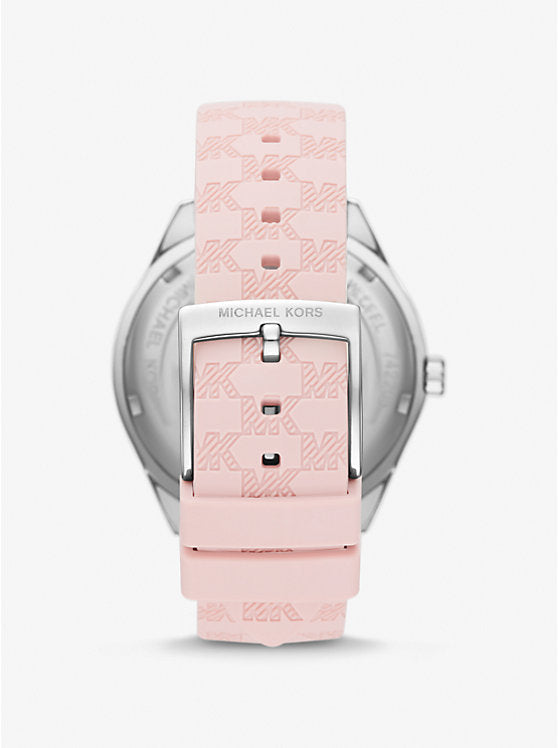 Michael Kors Outlet
Montre Jessa surdimensionnée argentée à bracelet en silicone gaufré