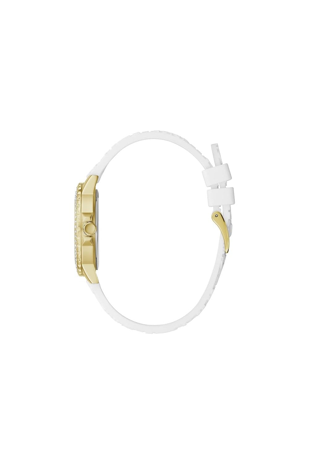 Guess Montre multifonction en silicone blanc