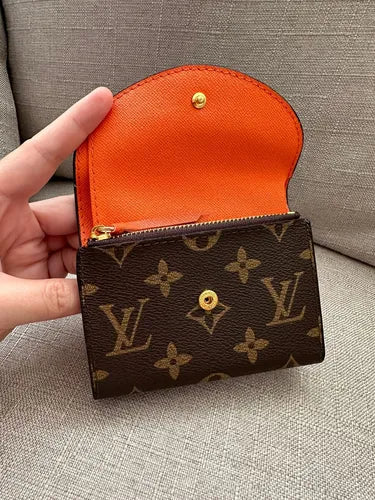 LV Portefeuille Roselle - Marron et orange