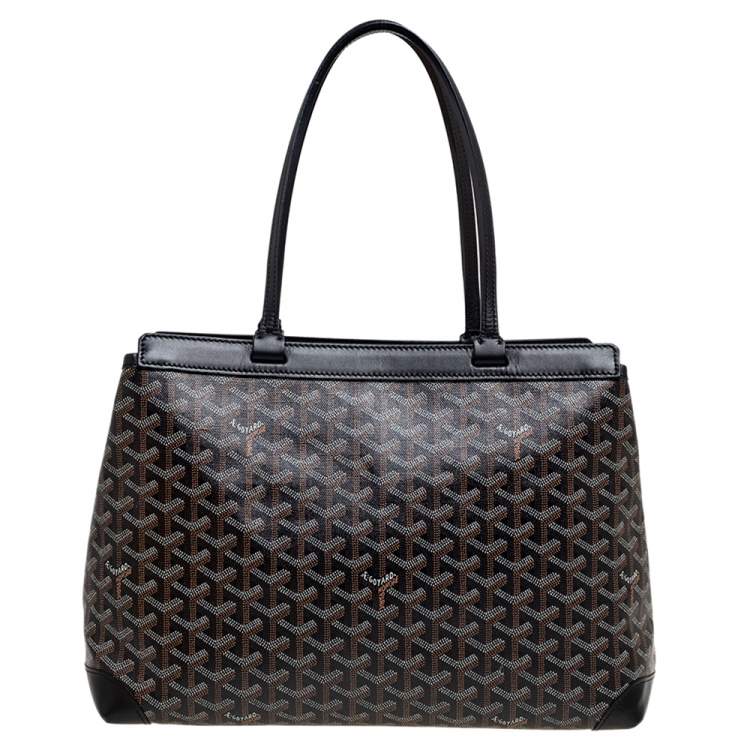 Goyard Goyard Cabas Bellechasse PM en toile enduite Goyardine noire