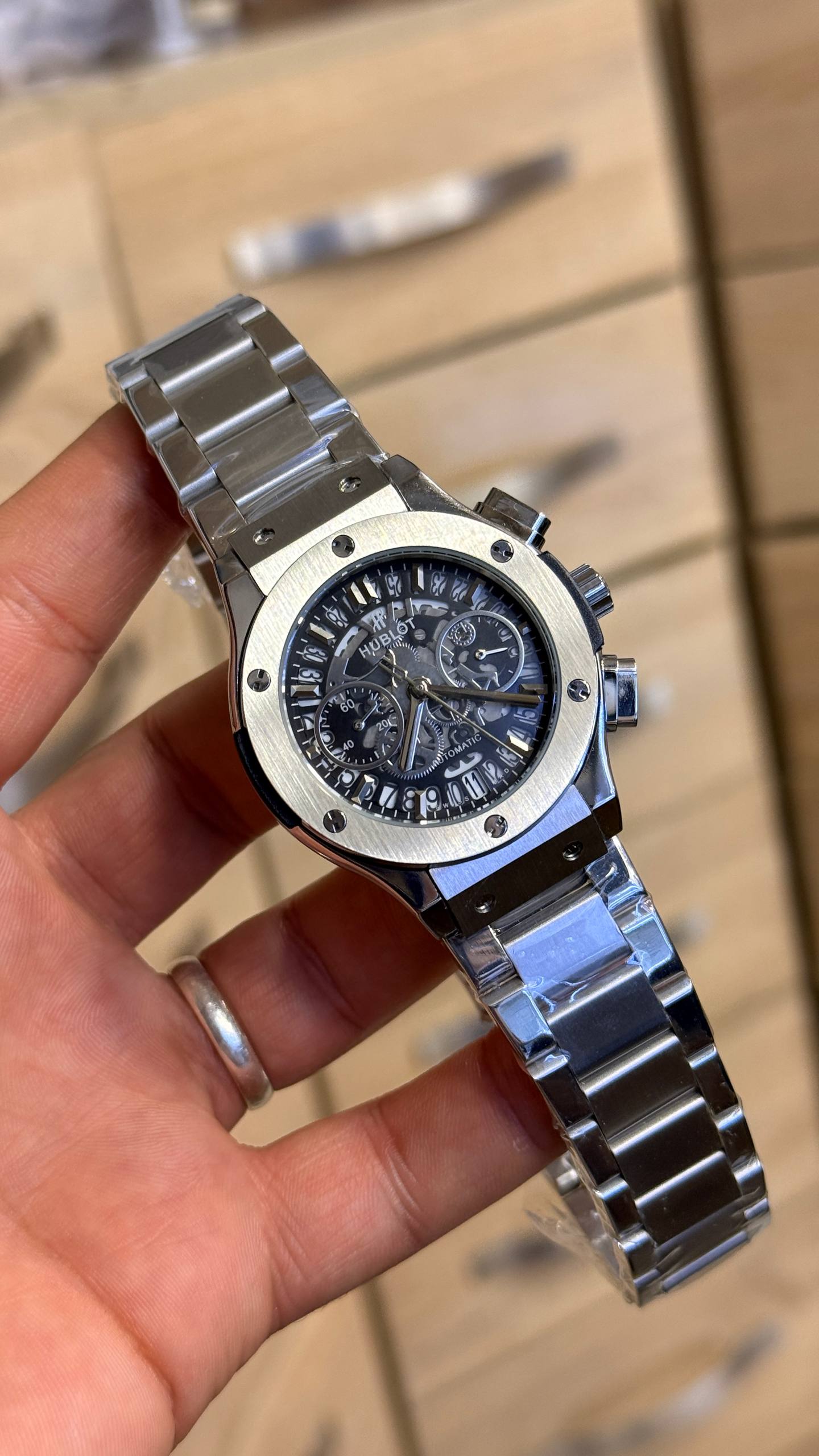 Hublot Classic Fusion Aerofusion 528.NX Titane, 45,0 mm, chronographe, remontage automatique
