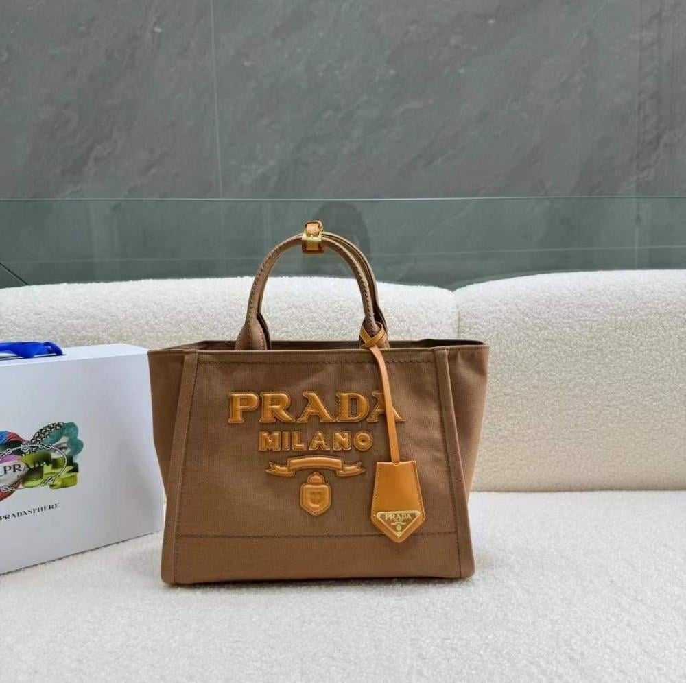 Pr@da Sac à main en toile de coton