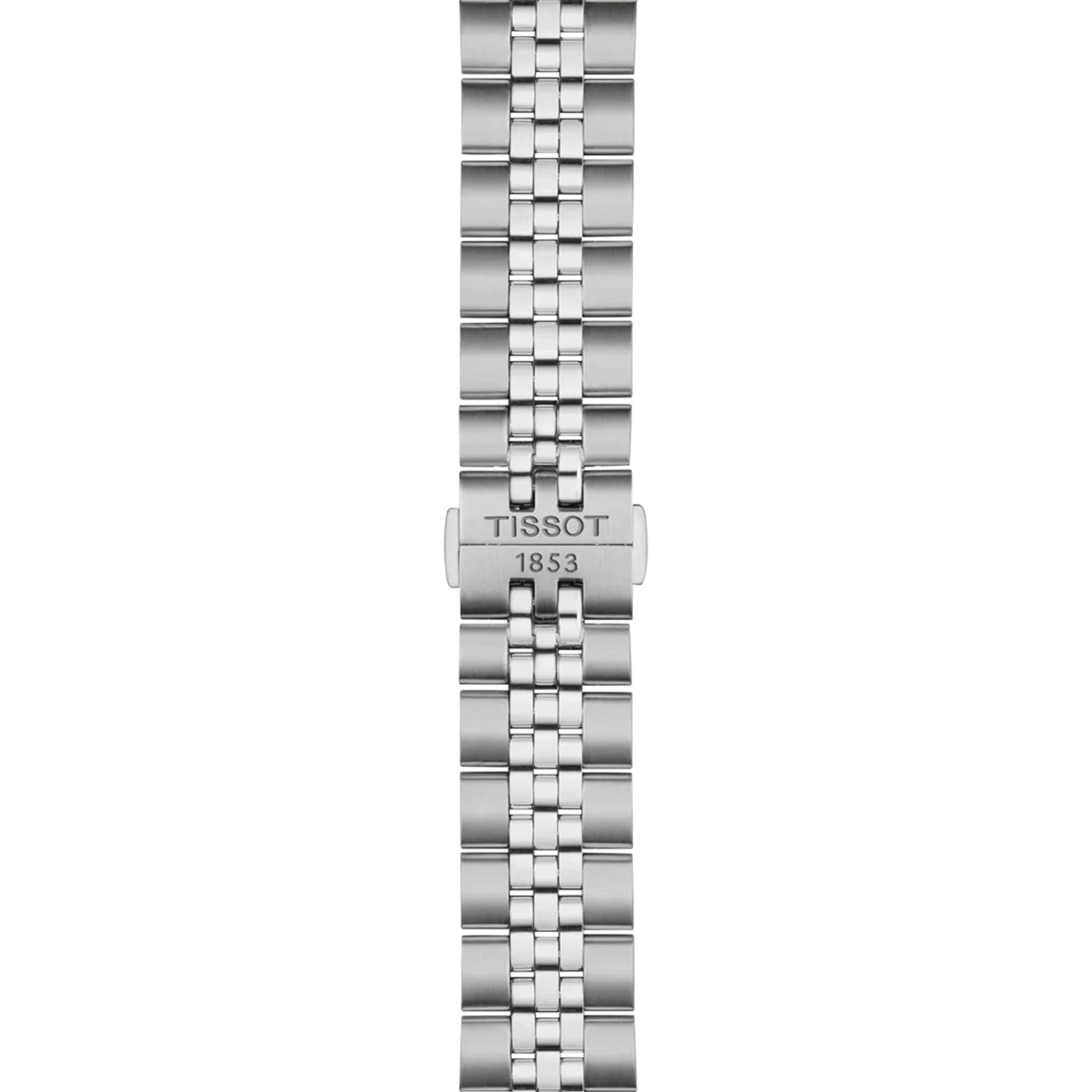 Montre Tissot T-Classic Ballade quartz cadran bleu bracelet acier 40 mm
