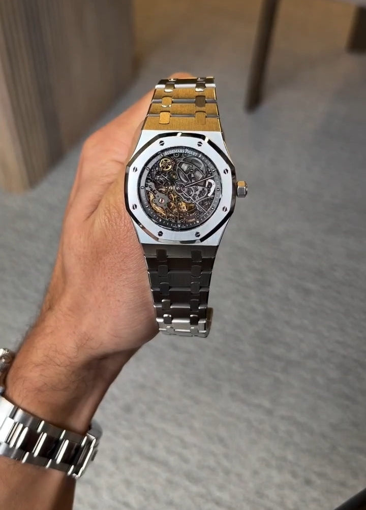 Audemars Piguet Royal Oak Openworked 39mm Steel Skeleton Dial 15305ST