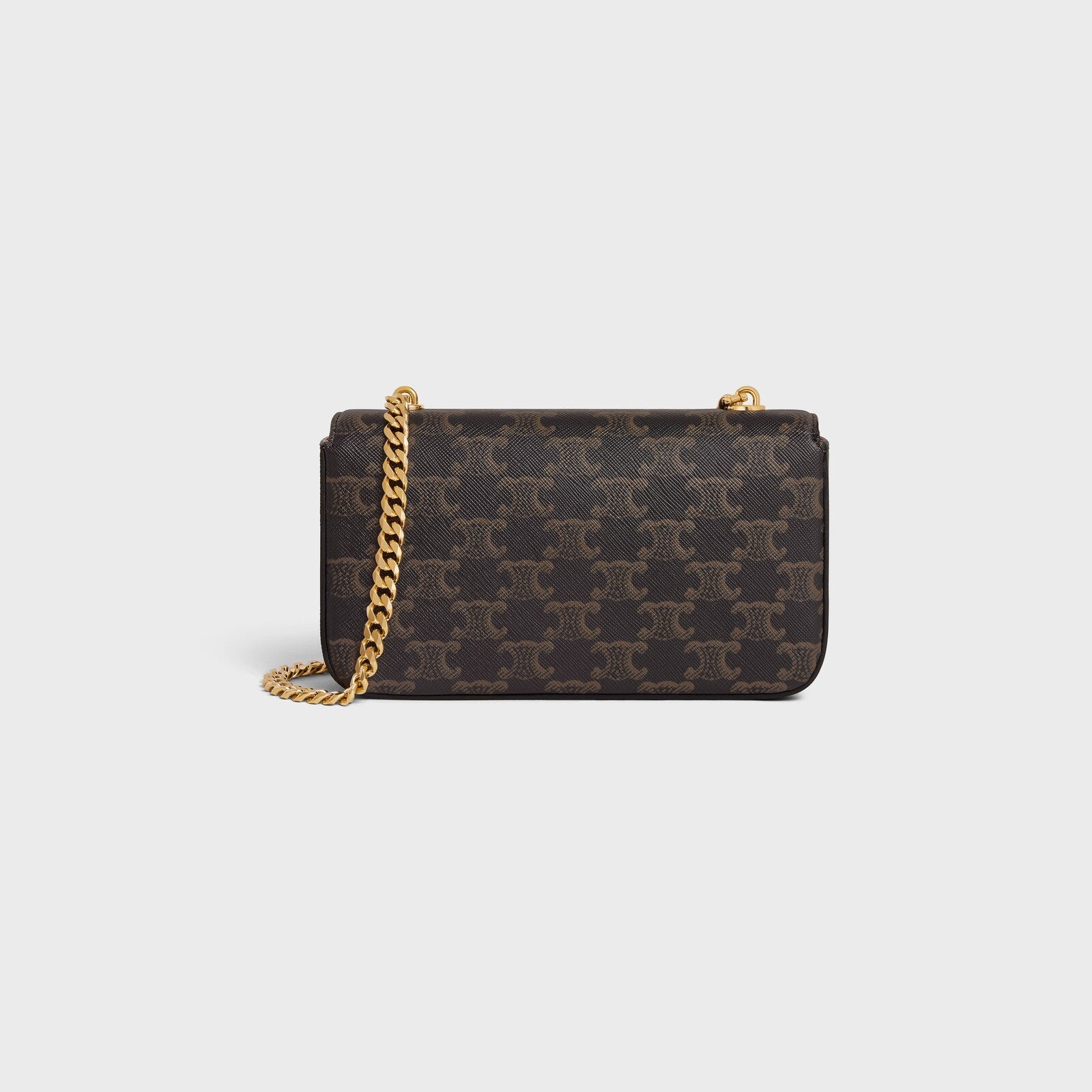 Cêlinë CHAIN SHOULDER BAG CLAUDE in Triomphe canvas